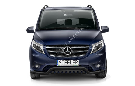 Orurowanie rozłożyste z blachą CZARNE - Mercedes-Benz Vito (2014 - 2020 - 2024)