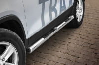 пороги из нержавеющей стали с рефленым вставками - Chevrolet Trax (2013 -)