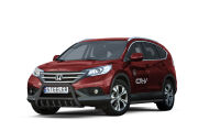 Orurowanie przednie z grillem CZARNE - Honda CRV (2012 - 2016)