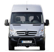 Pare-buffle avant avec plaque de protection NOIR - Mercedes-Benz Sprinter (2006 - 2014 - 2018)