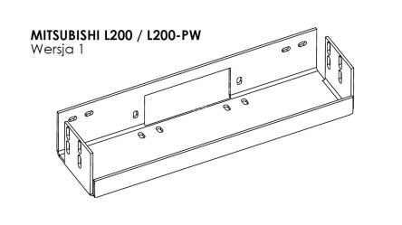 Płyta montażowa wyciągarki - Mitsubishi L200 (2006 - 2009 - 2015)