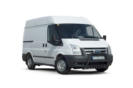 Orurowanie przednie z blachą CZARNE - Ford Transit (2006 - 2012)