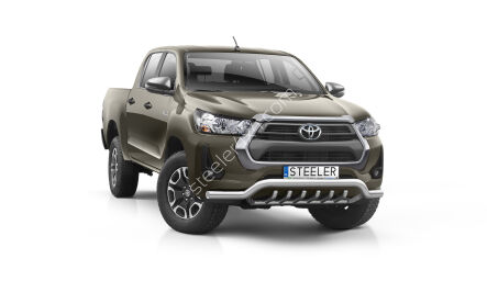 Front cintres pare-buffle avec grill - Toyota Hilux (2021 -)