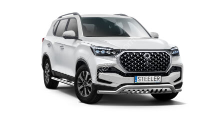 нижний передний бампер с защитой типа Б - SsangYong Rexton (2021 -)