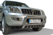 Pare-buffle avant avec grill - Toyota Land Cruiser 120 (2002 - 2009)