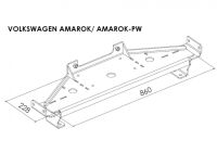 Монтажная плита для лебёдеки - Volkswagen Amarok (2009 - 2016)
