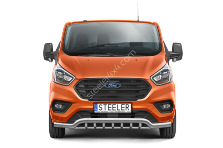Front cintres pare-buffle avec grill - Ford Transit Custom (2018 - 2023)