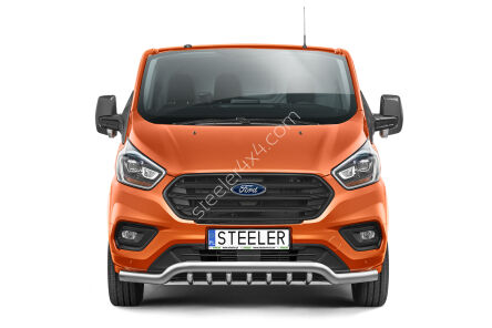 нижний передний бампер с защитой типа А - Ford Transit Custom (2018 - 2023)