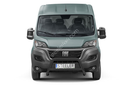 Frontschutzbügel mit Querstrebe SCHWARZ - Citroen Jumper / Fiat Ducato / Peugeot Boxer (2006 - 2024)