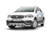 нижний передний бампер с защитой типа Б - Suzuki SX4 (2016 - 2021)