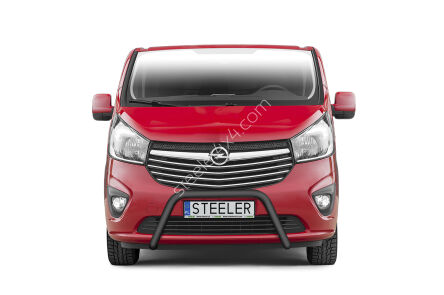 Orurowanie przednie bez poprzeczki CZARNE - Opel Vivaro (2014 - 2019)