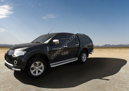 Marche pieds latéraux avec plaque nervurée - Mitsubishi L200 (2009 - 2015)