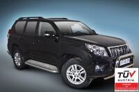 пороги из нержавеющей стали с рефленой поверхностью - Toyota Land Cruiser 150 (2013 - 2017)