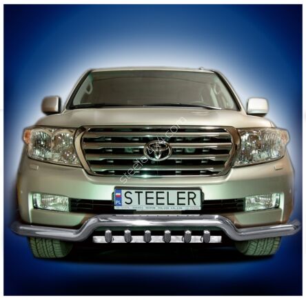 Front cintres pare-buffle avec grill - Toyota Land Cruiser V8 (2007 - 2012)