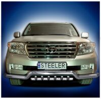 Front cintres pare-buffle avec grill - Toyota Land Cruiser V8 (2007 - 2012)