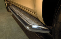пороги из нержавеющей стали с рефленой поверхностью - Nissan Pathfinder (2005 - 2010)