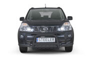 Pare-buffle avant avec plaque de protection NOIR - Nissan X-Trail (2007 - 2010)