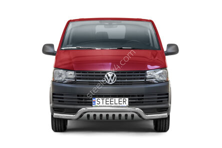 Front cintres pare-buffle avec plaque de protection - Volkswagen T6 (2015 - 2019)