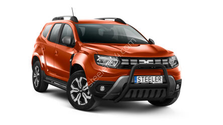 Pare-buffle avant avec plaque de protection NOIR - Dacia Duster (2018 - 2023)