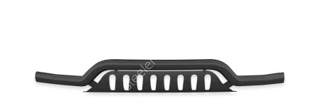 EC Low spoiler bar with axle-plate BLACK - Toyota Land Cruiser V8 (2007 - 2012)