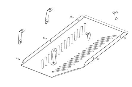 Protection du réservoir à carburant - aluminium - Volkswagen Crafter (2017 - 2021) / MAN TGE (2018 - 2021)