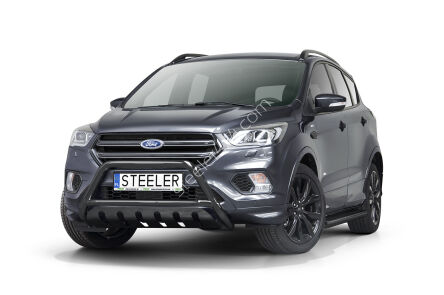 Pare-buffle avant avec plaque de protection NOIR - Ford Kuga (2017 - 2019)