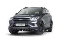 Orurowanie przednie z blachą CZARNE - Ford Kuga (2017 - 2019)