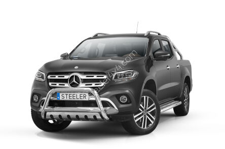 Pare-buffle avant avec plaque de protection - Mercedes-Benz X-Class (2017 -)