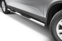 Stainless steel side bars with plastic steps - SsangYong Musso (2018 - 2021 -)