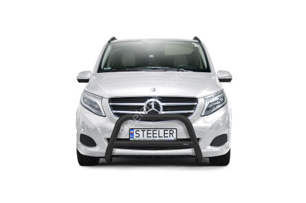 Pare-buffle avant avec barre transerversale NOIR - Mercedes-Benz V-Class (2014 - 2019)