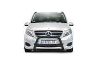 Orurowanie przednie z poprzeczką CZARNE - Mercedes-Benz V-Class (2014 - 2019)