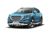 нижний передний бампер с защитой типа Б - Hyundai Tucson (2015 - 2018)