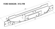 Montageplatte für Seilwinden - Ford Ranger (2012 - 2016)