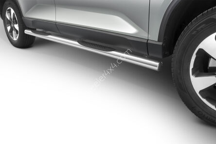 Stainless steel side bars with plastic steps - SsangYong Rexton (2018 - 2021 -)