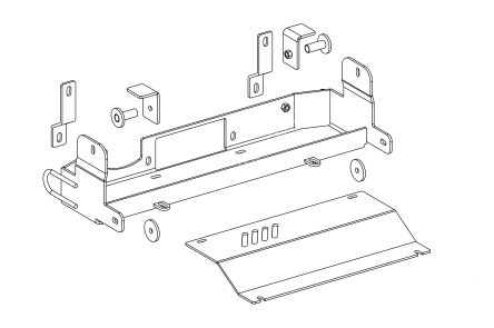 Montageplatte für Seilwinden - Mitsubishi L200 (2018 -)