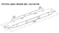 Монтажная плита для лебёдеки - Toyota Land Cruiser V8 (2007 - 2012)