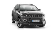 EC "A" bar with cross bar and axle-plate BLACK - Jeep Compass (2017 - 2021)